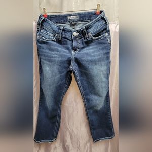 Silver Suki Capri